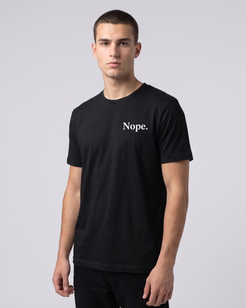"Nope." tee, front