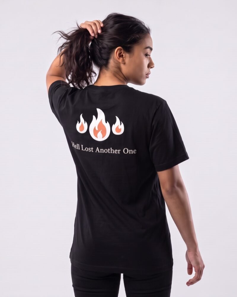 Hell Lost Another One flames back print